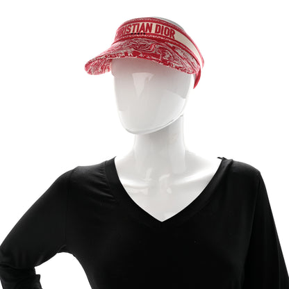 Christian Dior Toile De Jouy Reverse Visor Red 2 of 9