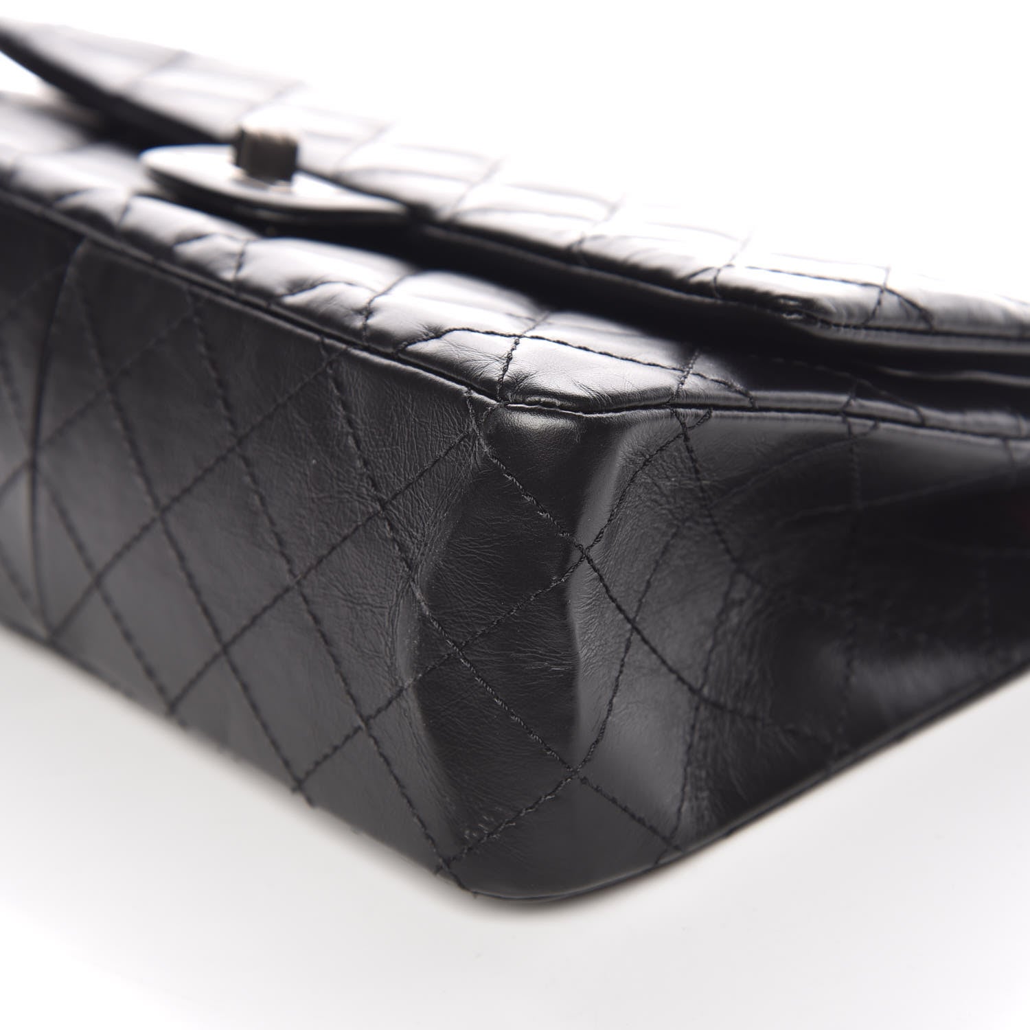 Chanel Aged Calfskin Quilted 2.55 Reissue 226 Flap Black 9 of 9