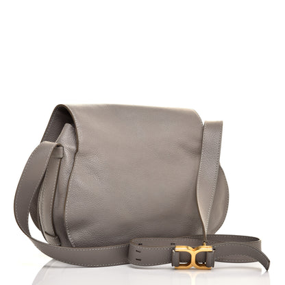 Chloe Calfskin Medium Marcie Round Crossbody Bag Cashmere Grey 3 of 11