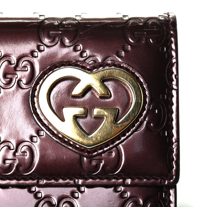 Gucci Shine Guccissima Lovely Heart Continental Wallet Scarlatto 7 of 7