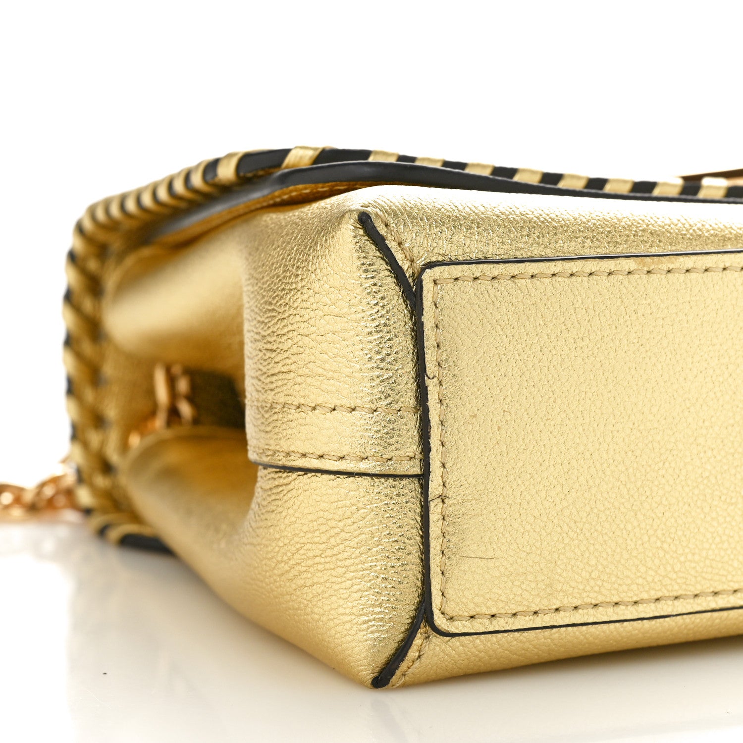 Louis Vuitton Cuir Plume Ecume Very Chain Bag Gold 8 of 11