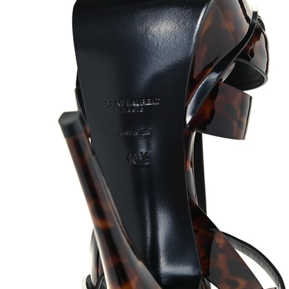Saint Laurent Patent Tribute 105 Platform Sandals 40.5 Tortoiseshell 8 of 10