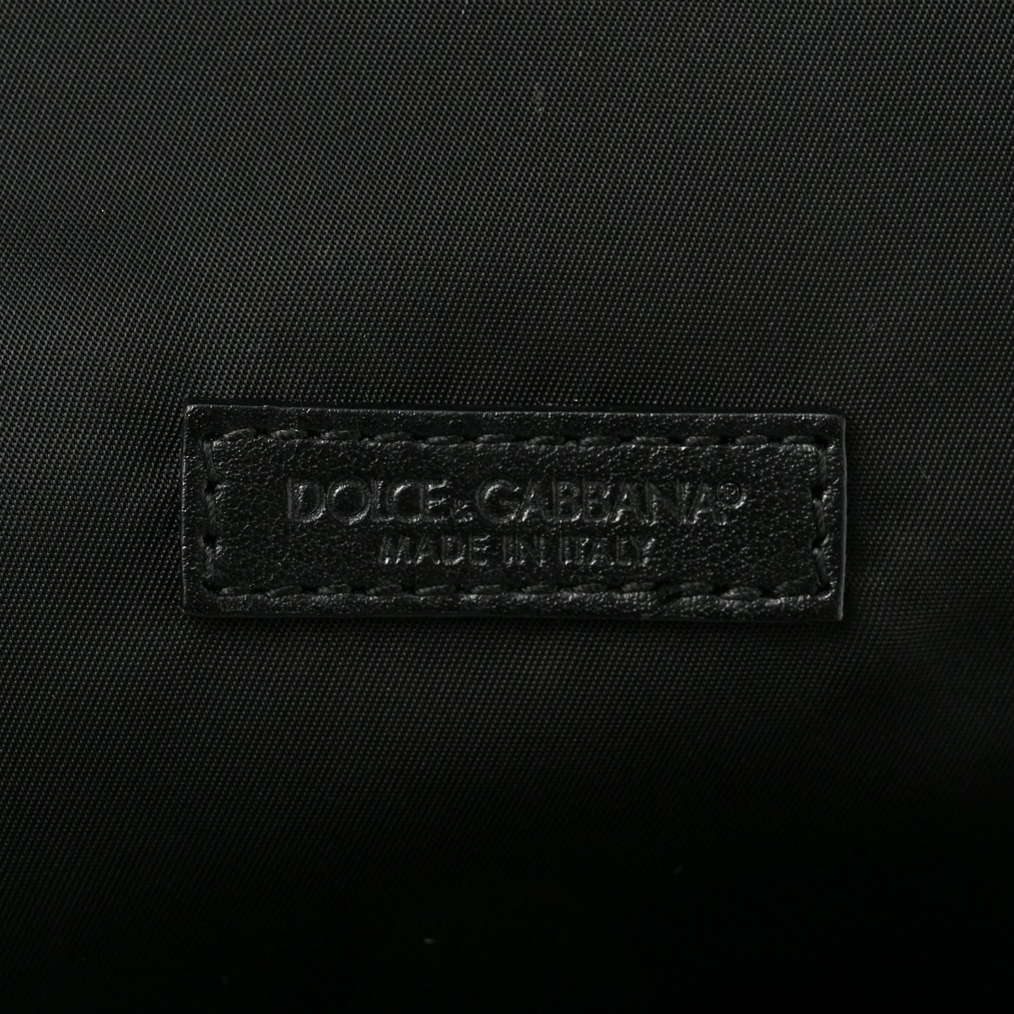 Calfskin Coated Canvas Vulcano Backpack Black