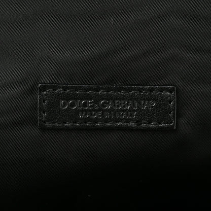 Dolce & Gabbana Calfskin Coated Canvas Vulcano Backpack Black 6 of 12
