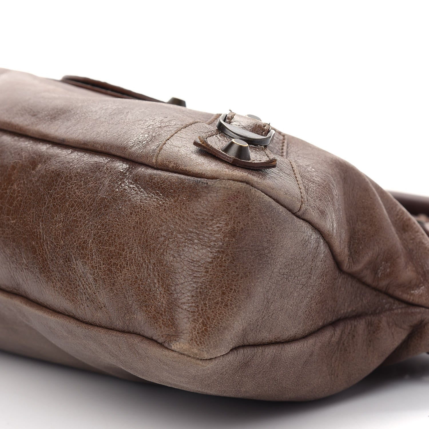 Balenciaga Agneau Classic Hardware First Olive Brown 9 of 10