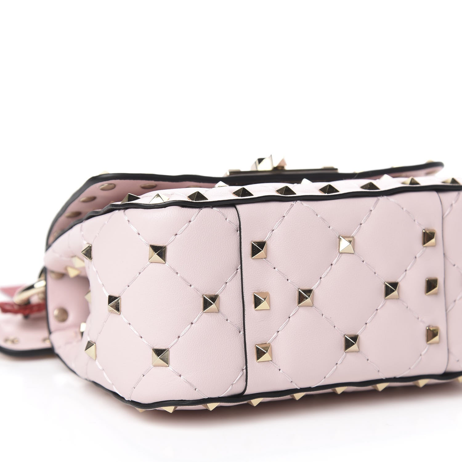 Valentino Garavani Nappa Micro Rockstud Spike Shoulder Bag Rose Quartz 7 of 9