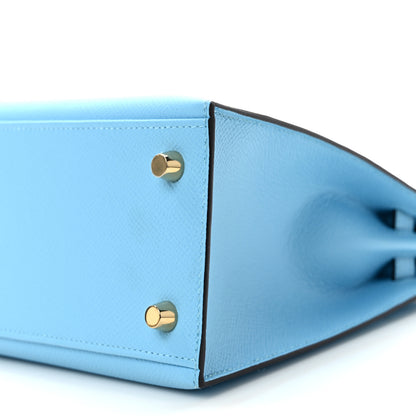 Hermes Epsom Kelly Sellier 25 Celeste 9 of 10