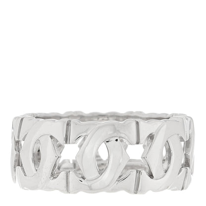Cartier 18K White Gold Entrelaces Ring 53 6.25 3 of 4