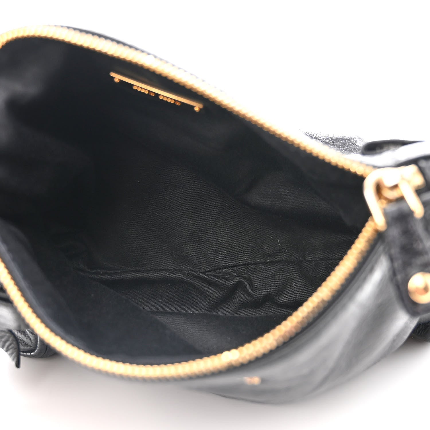 Miu Miu Vitello Lux Bow Bag Black 5 of 10