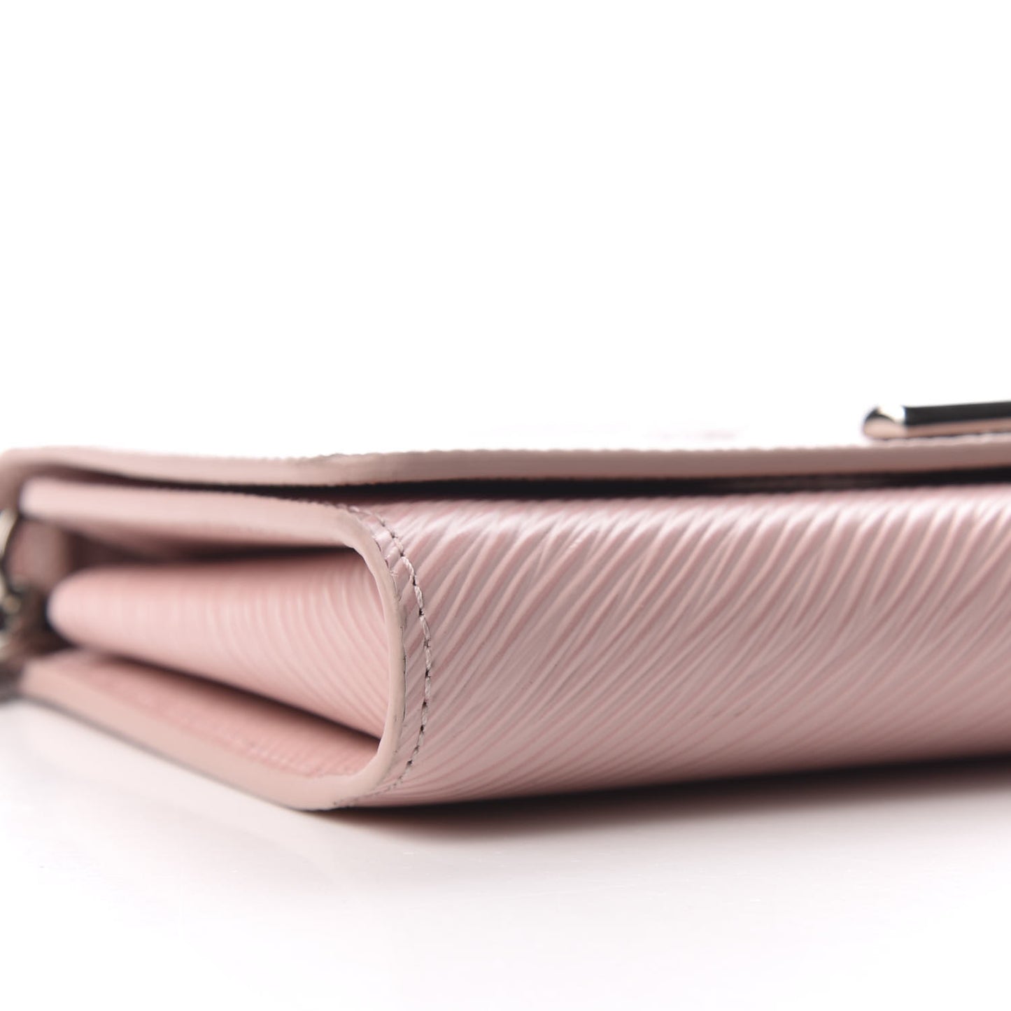 Epi Twist Chain Wallet Rose Ballerine