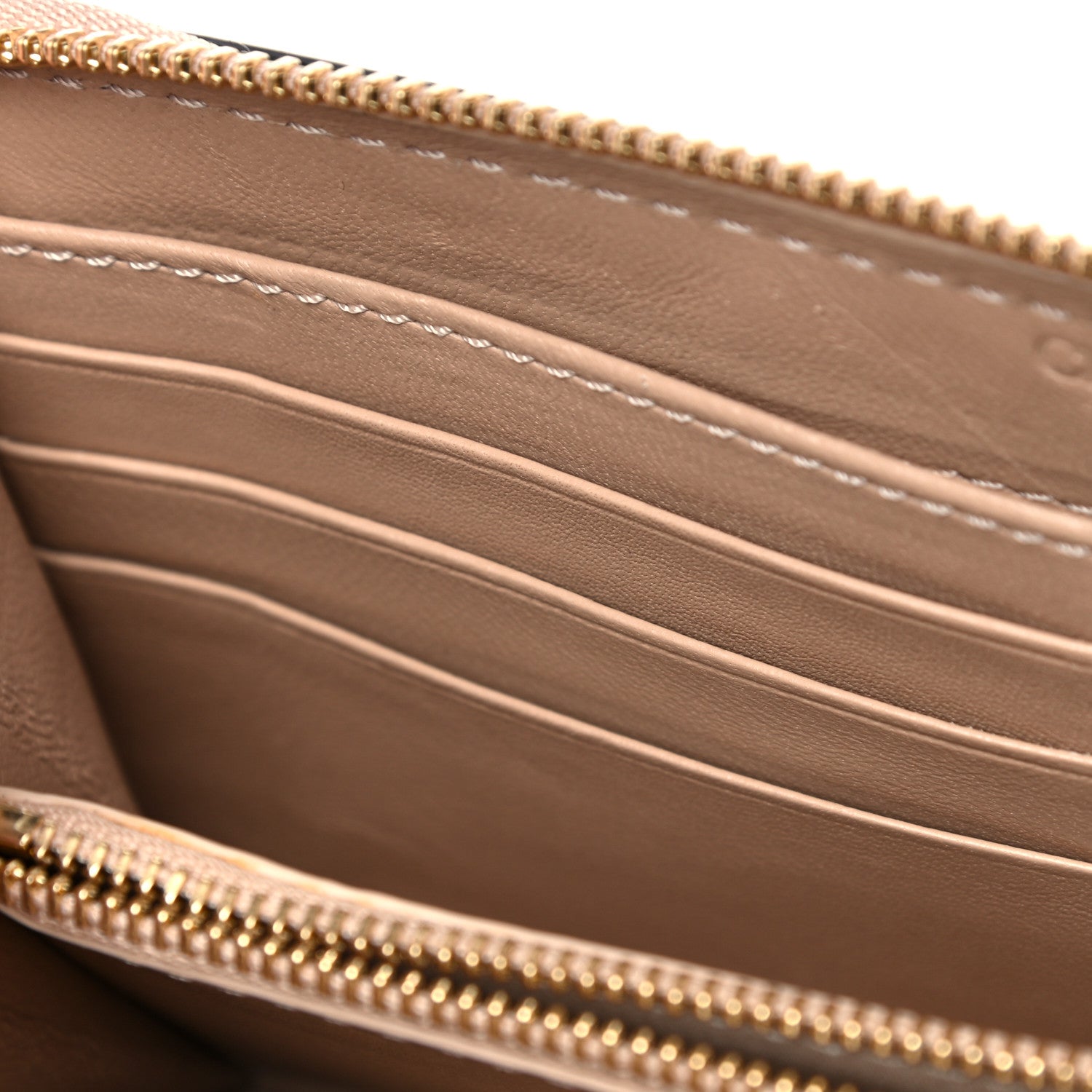 Chloe Grained Calfskin Marcie Long Zip Around Wallet Clay 14 of 14