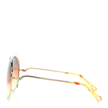 Chloe Oversized Round Carlina Oversized Round Sunglasses CE114SD Gold 3 of 7