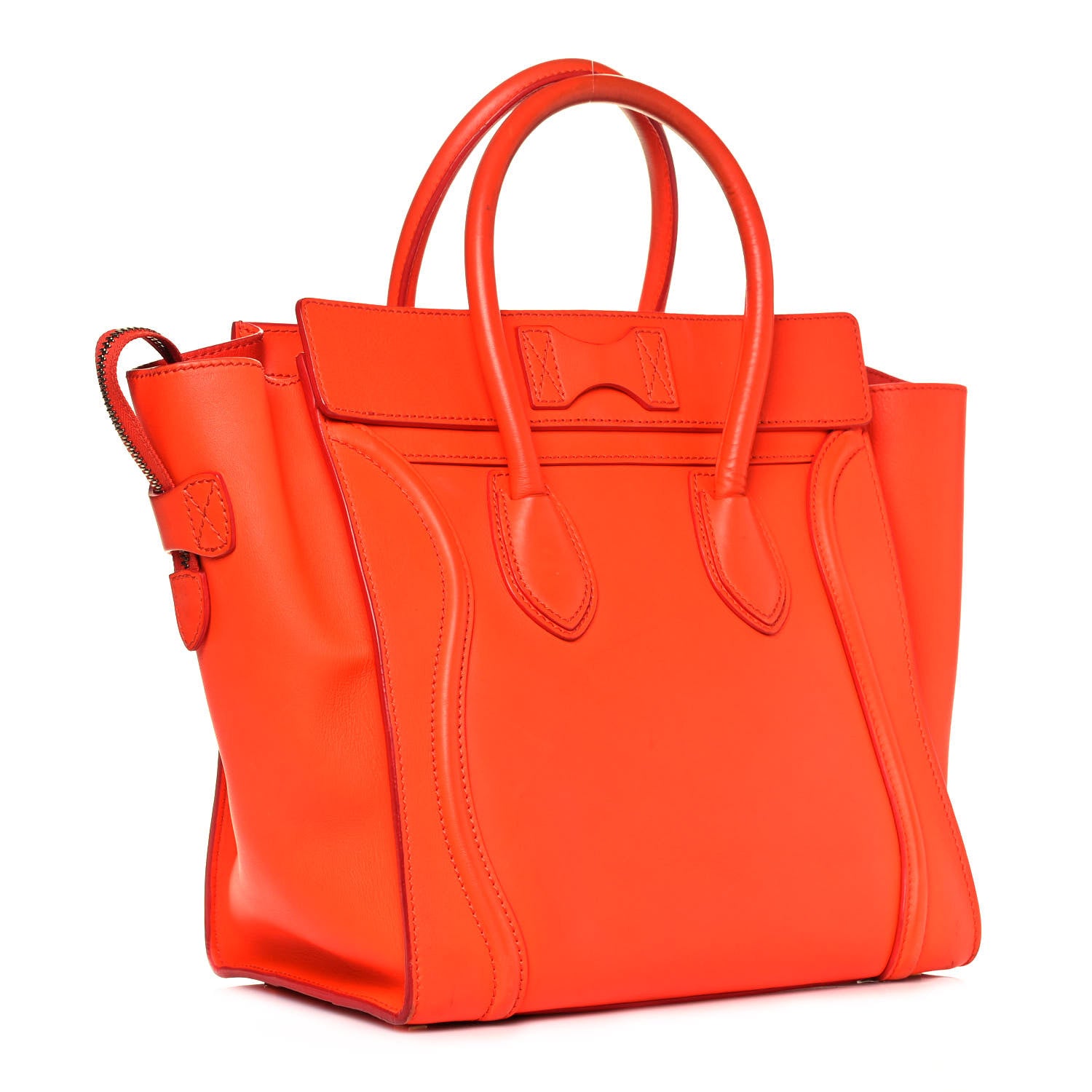 Celine Smooth Calfskin Mini Luggage Orange 3 of 26