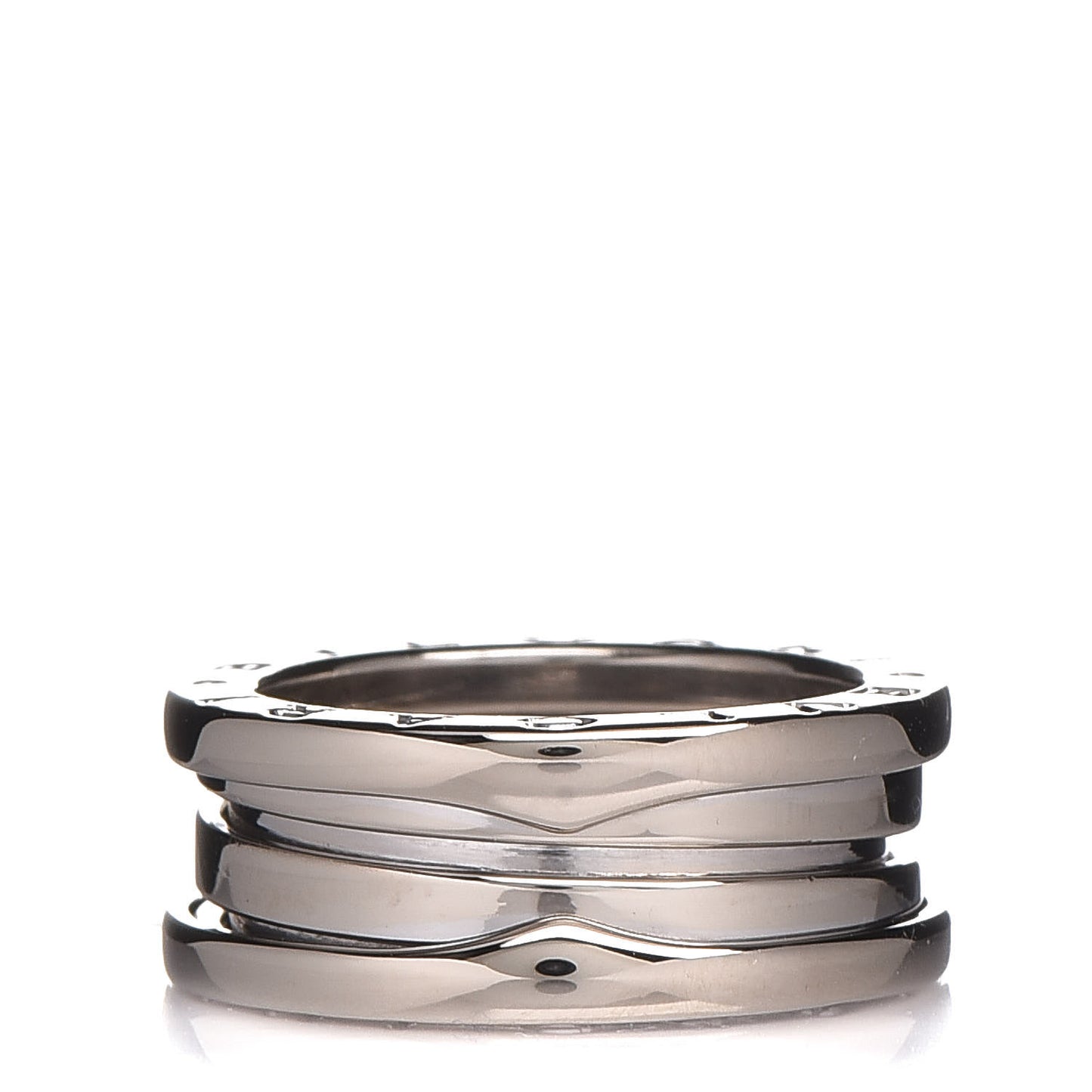 18K White Gold B.Zero1 Two-Band Ring 50 5.25