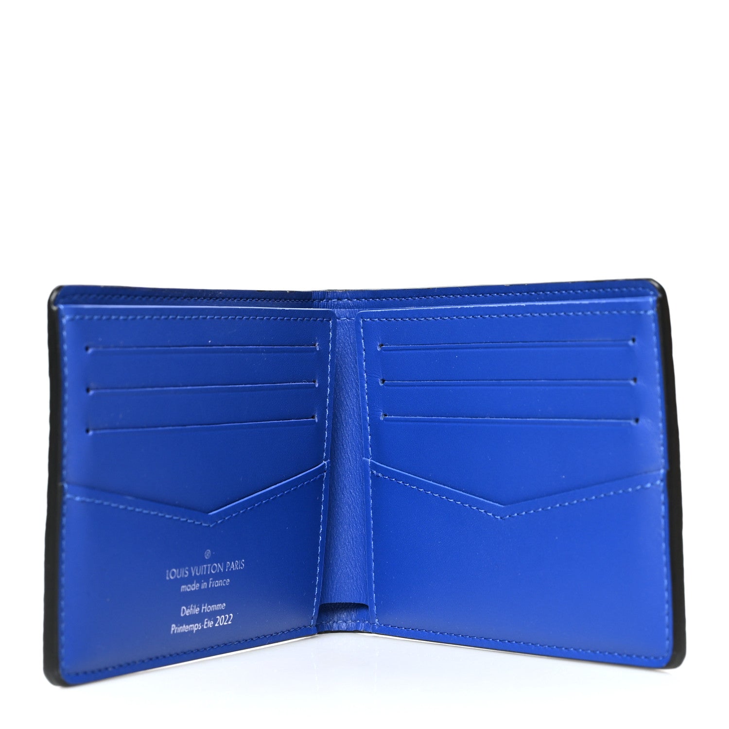 Louis Vuitton Taurillon Illusion Slender Wallet Bleu Vert 6 of 7