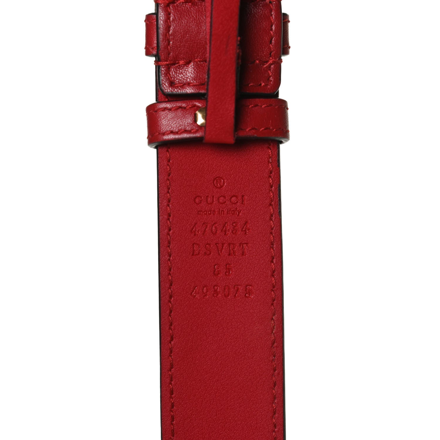 Gucci Calfskin Matelasse GG Marmont Belt Bag 85 34 Hibiscus Red 15 of 17