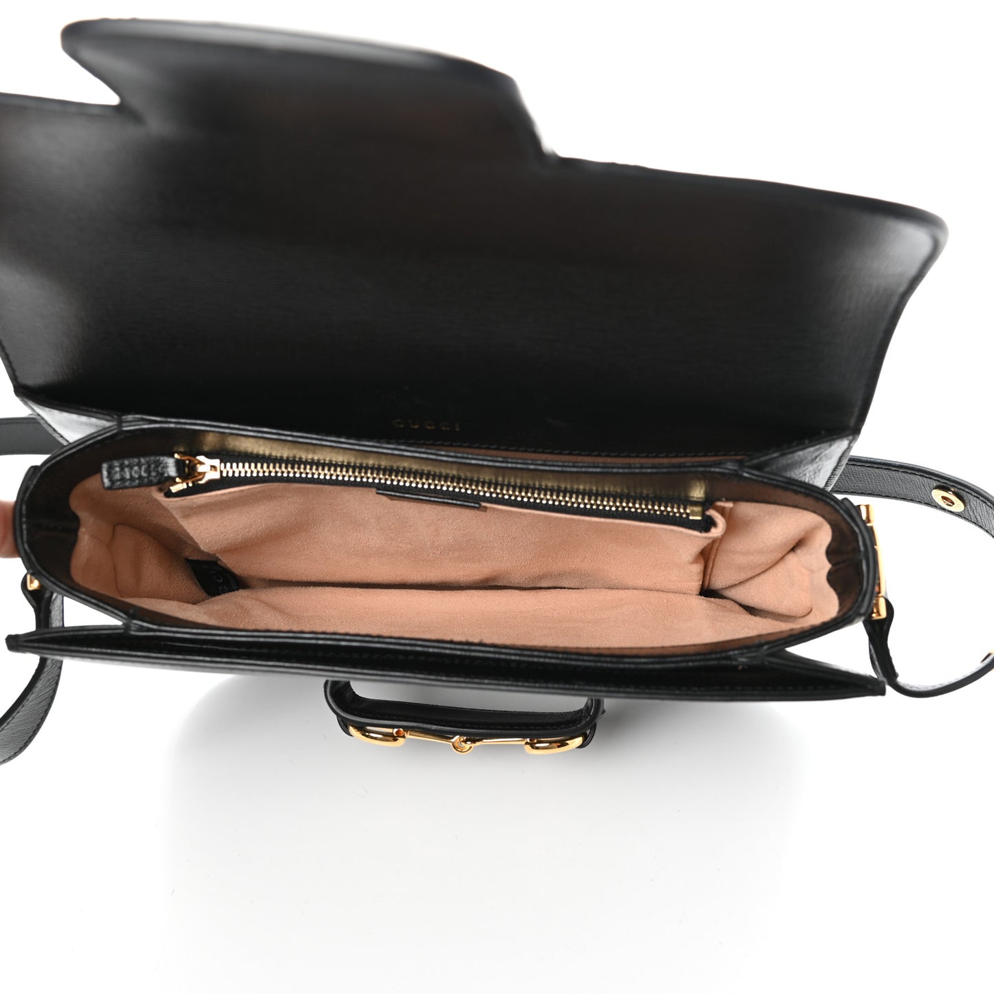 Azalea Calfskin Horsebit 1955 Shoulder Bag Black
