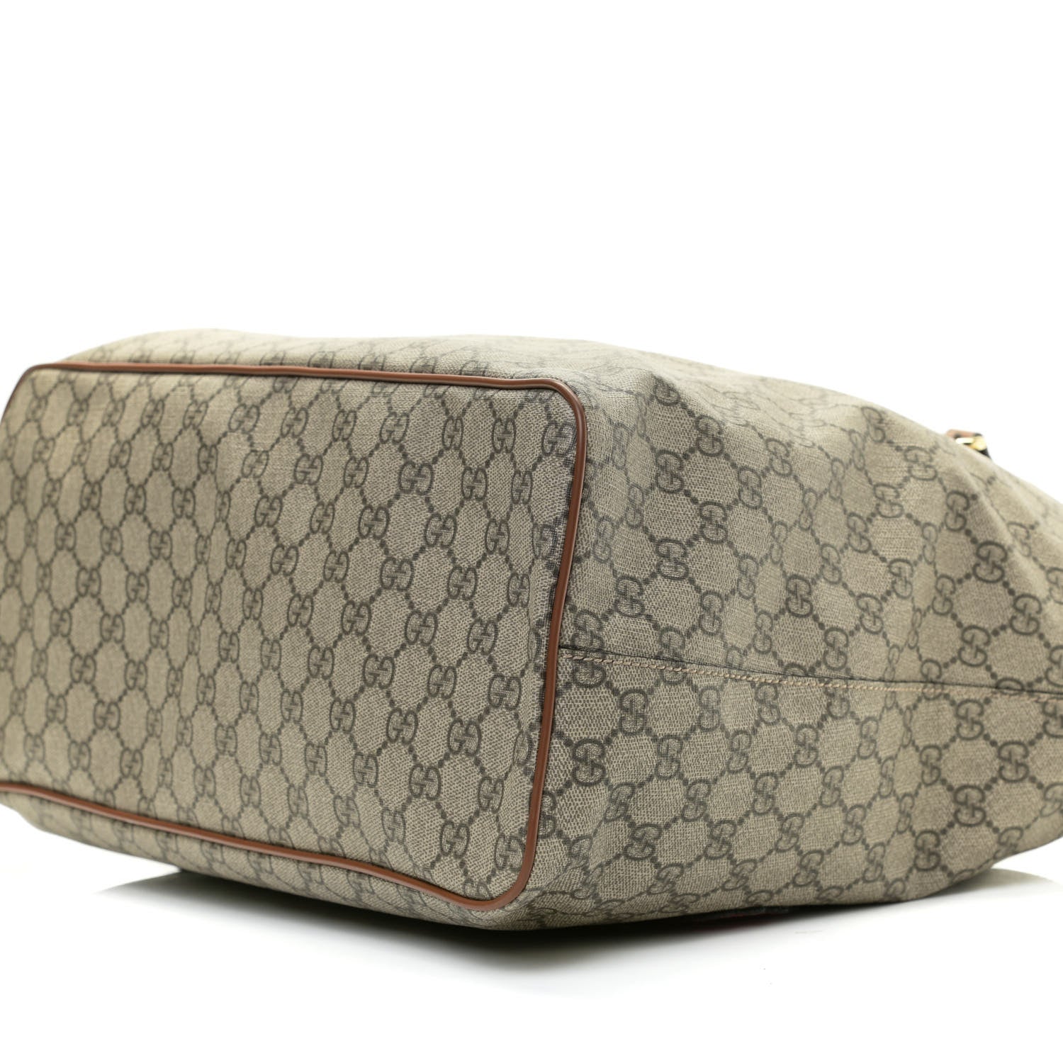 Gucci Soft GG Supreme Monogram Blind For Love Embroidered Medium Crossbody Tote Beige Tuscany Multicolor 12 of 18