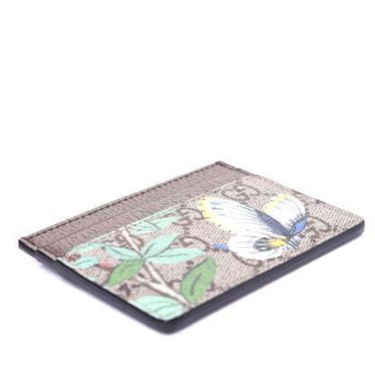 Gucci GG Supreme Monogram Tian Card Holder Beige Multicolor New Acero 4 of 9