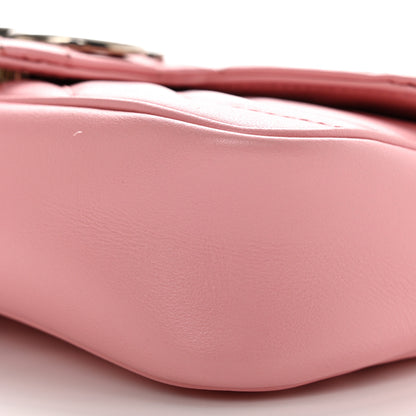 Gucci Calfskin Matelasse Super Mini GG Marmont Shoulder Bag Wild Rose 10 of 10