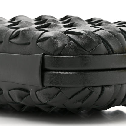 Bottega Veneta Grained Lambskin Intreccio Knot On Strap Black 9 of 9