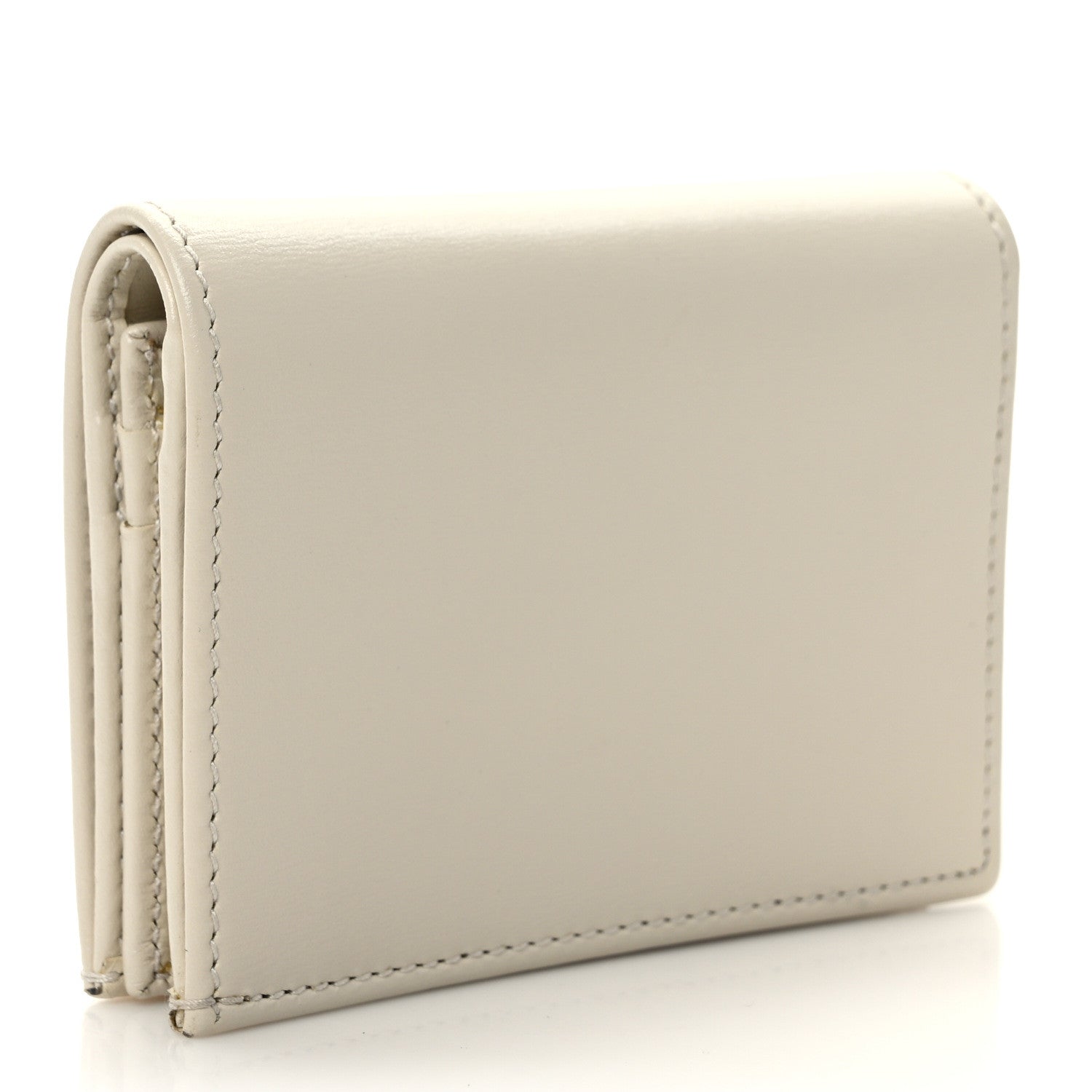 Gucci Boarded Plutone Calfskin Horsebit 1955 Card Case Wallet Mystic White 3 of 7
