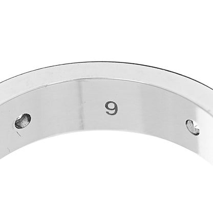 Gucci 18K White Gold Diamond Icon Band Ring 49 4.75 7 of 7