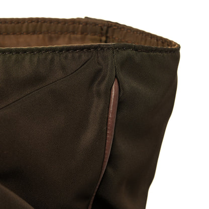 Prada Tessuto Nylon Soft Calfskin Shoulder Bag Brown 13 of 16