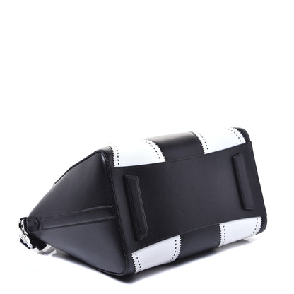 Givenchy Calfskin Brogue Medium Antigona Black White 4 of 9