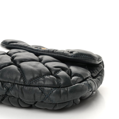 Chanel Lambskin Mini Bubble Quilt Flap Dark Blue 10 of 11