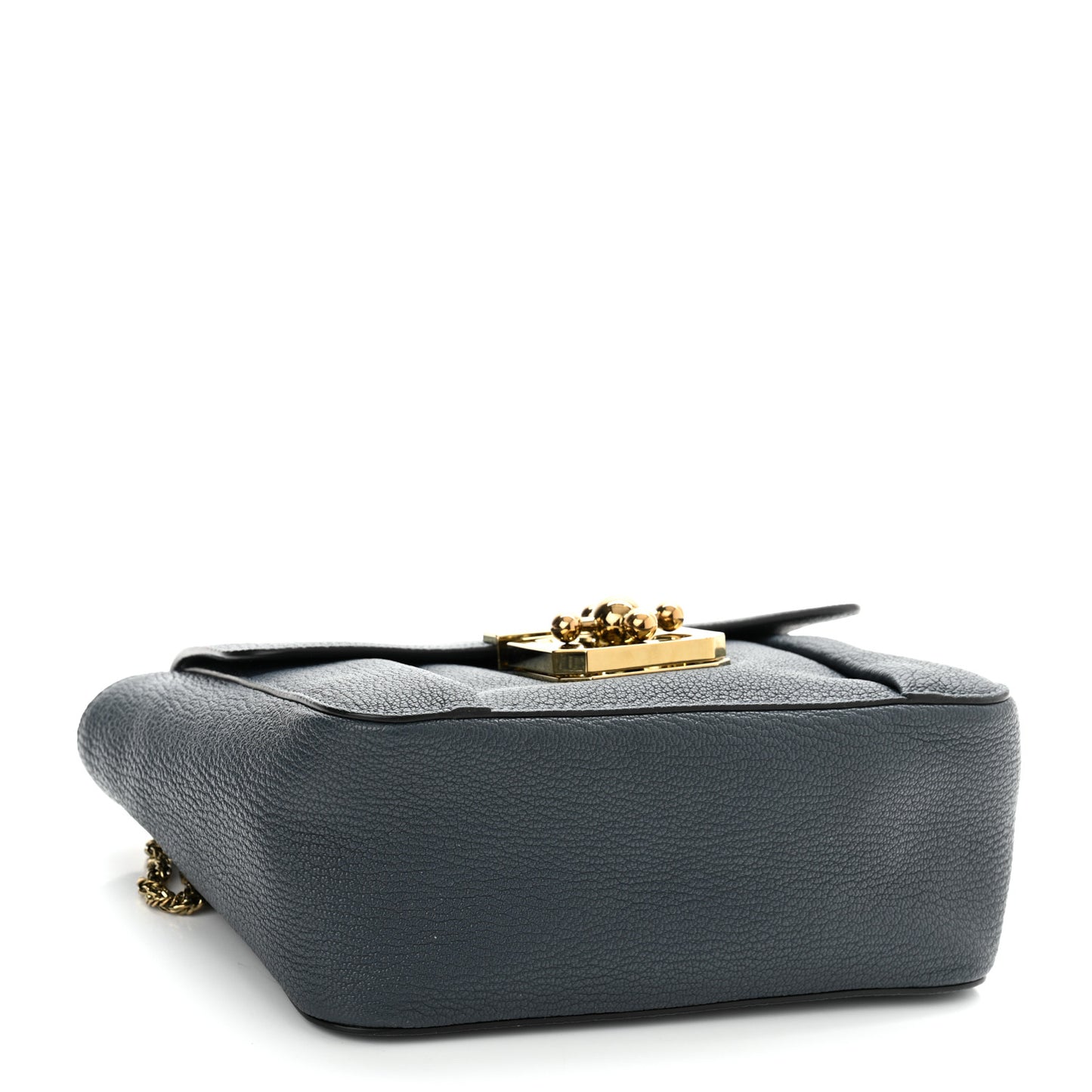 Goatskin Small Elsie Shoulder Bag Navy