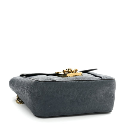 Chloe Goatskin Small Elsie Shoulder Bag Navy 4 of 10