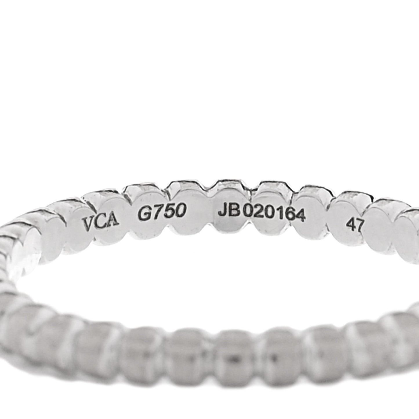 18K White Gold Small Perlee Ring 47 4