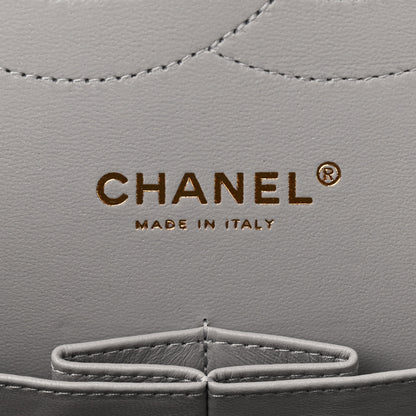 Chanel Caviar Quilted Jumbo Double Flap Grey 6 of 9