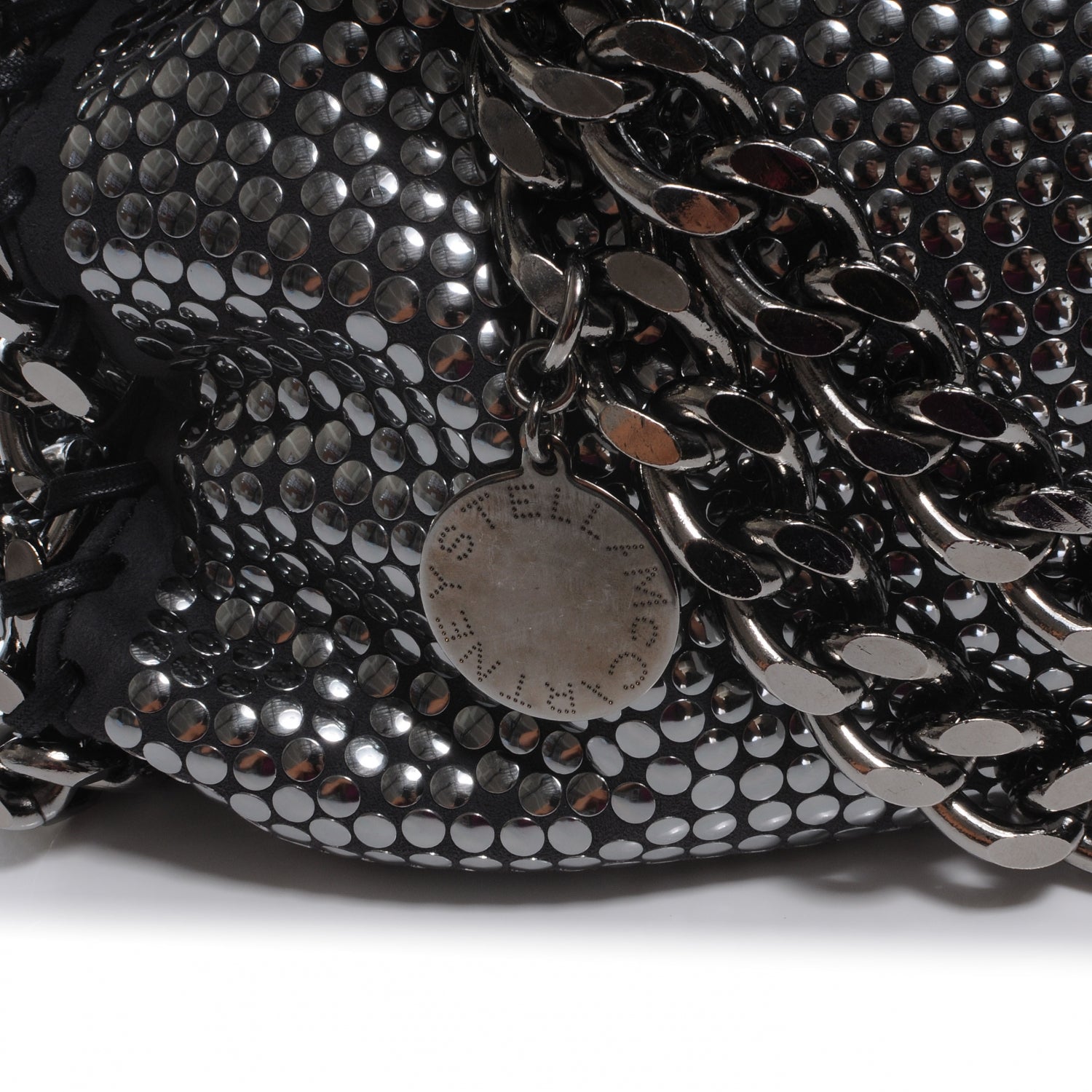 Stella McCartney Falabella Studded Faux Suede Shopper Black 3 of 7