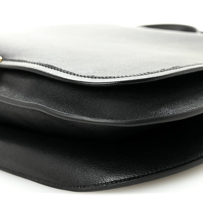 Celine Shiny Lambskin Soft Triomphe Besace Bag Black 9 of 9