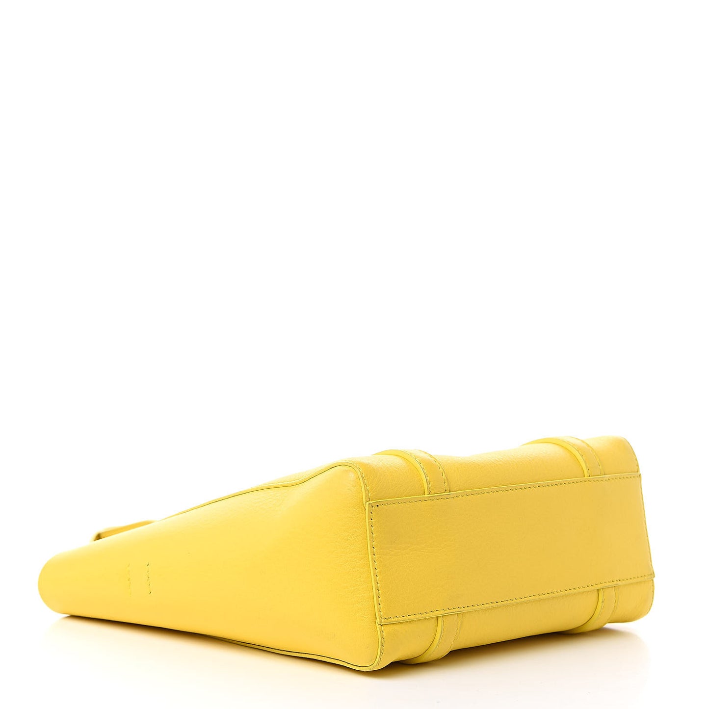 Smooth Calfskin Logo XXS Everyday Tote Jaune Soleil Black
