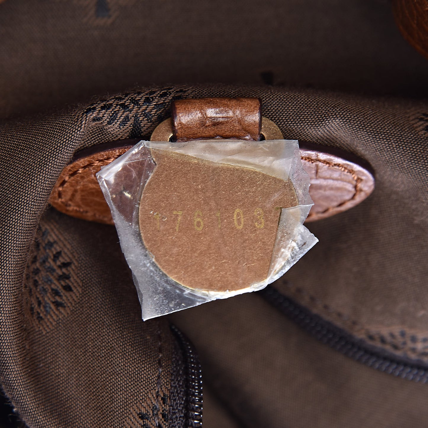 Embossed Crocodile Calfskin Nubuck Ted Convertible Messenger Bag Cognac