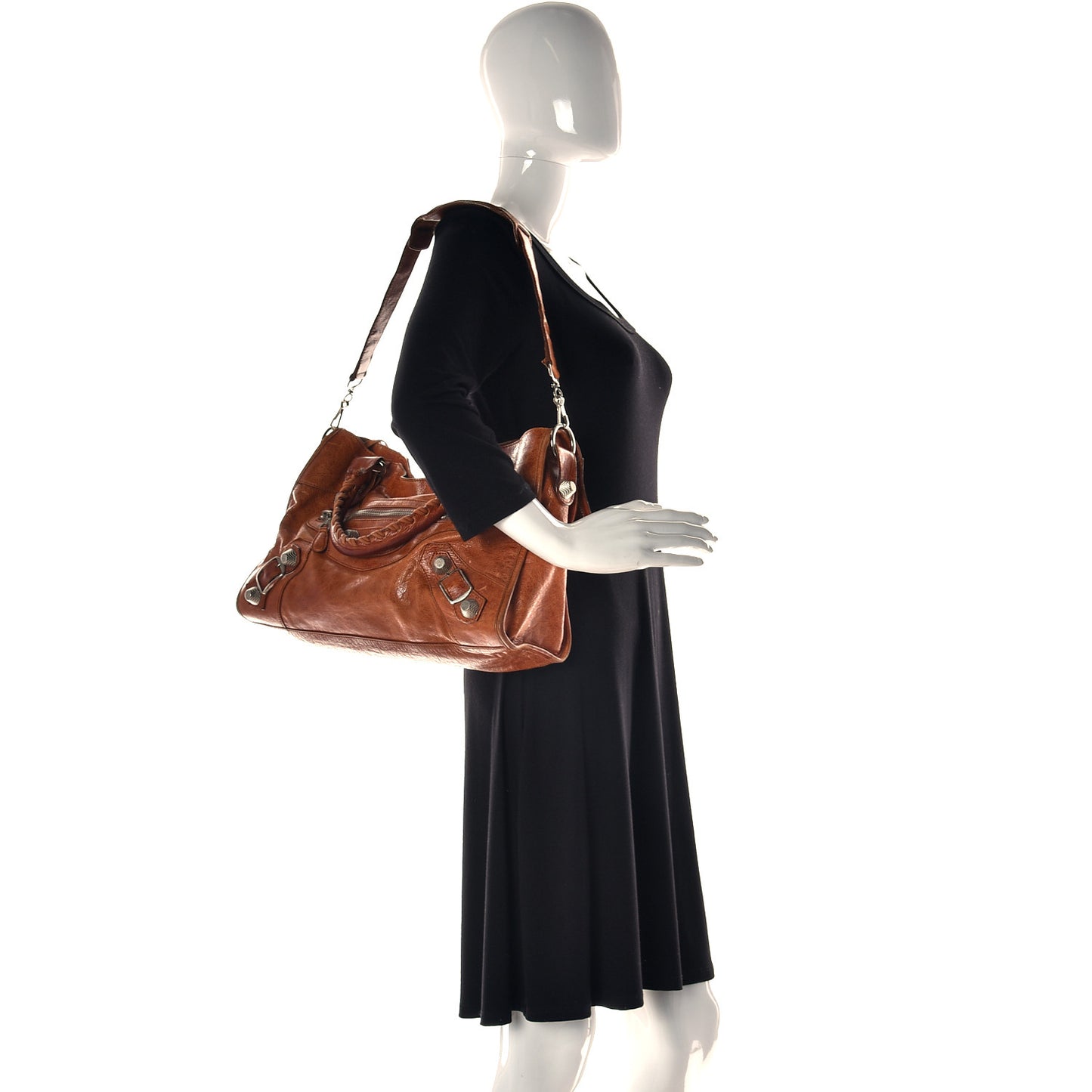 Agneau Giant 21 Silver Hardware City Orange Brulee