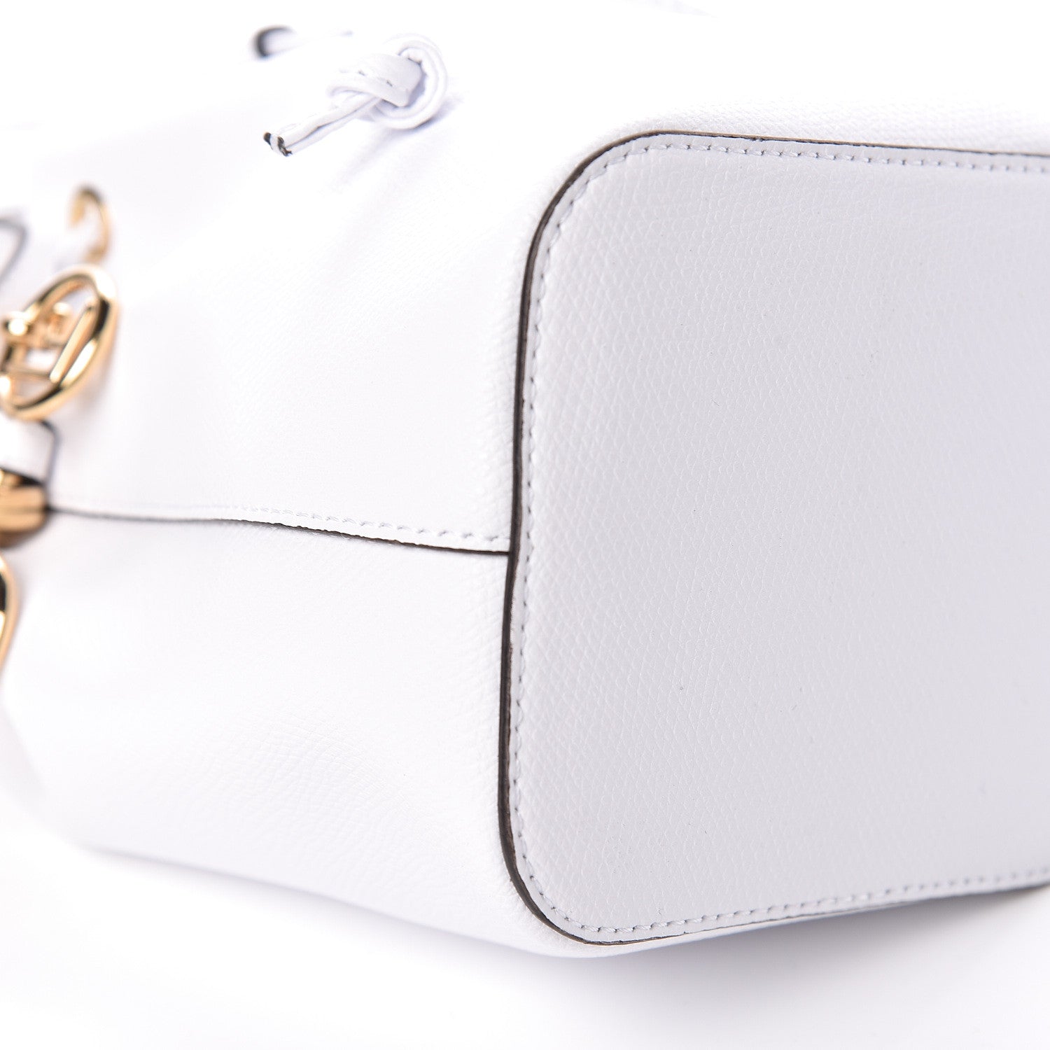 Fendi Vitello Cruise F is Fendi Mini Mon Tresor Bucket Bag Optical White 10 of 11