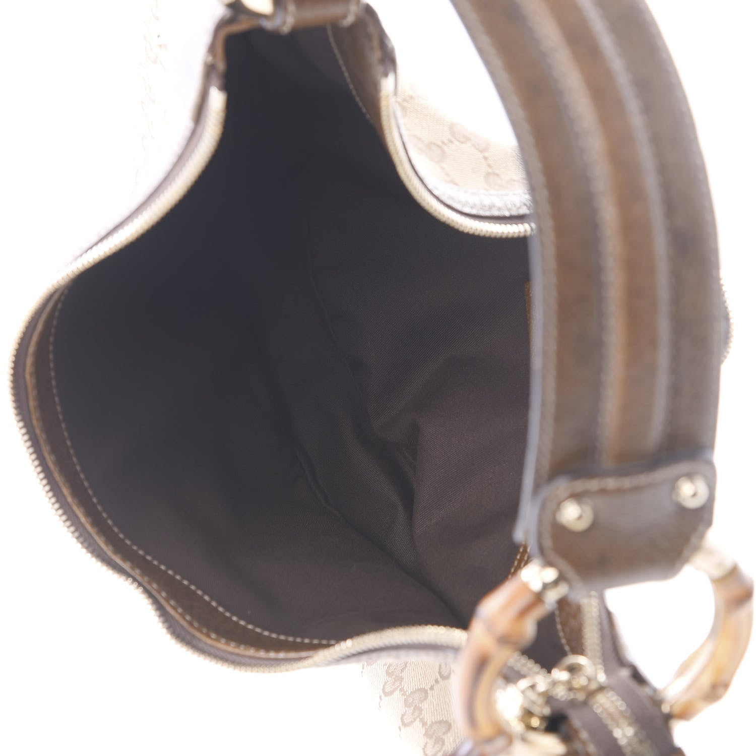 Gucci Monogram Bamboo Ring Hobo Brown 4 of 10