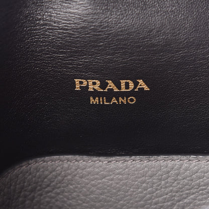 Prada Vitello Daino Flap Shoulder Bag Marmo 6 of 12