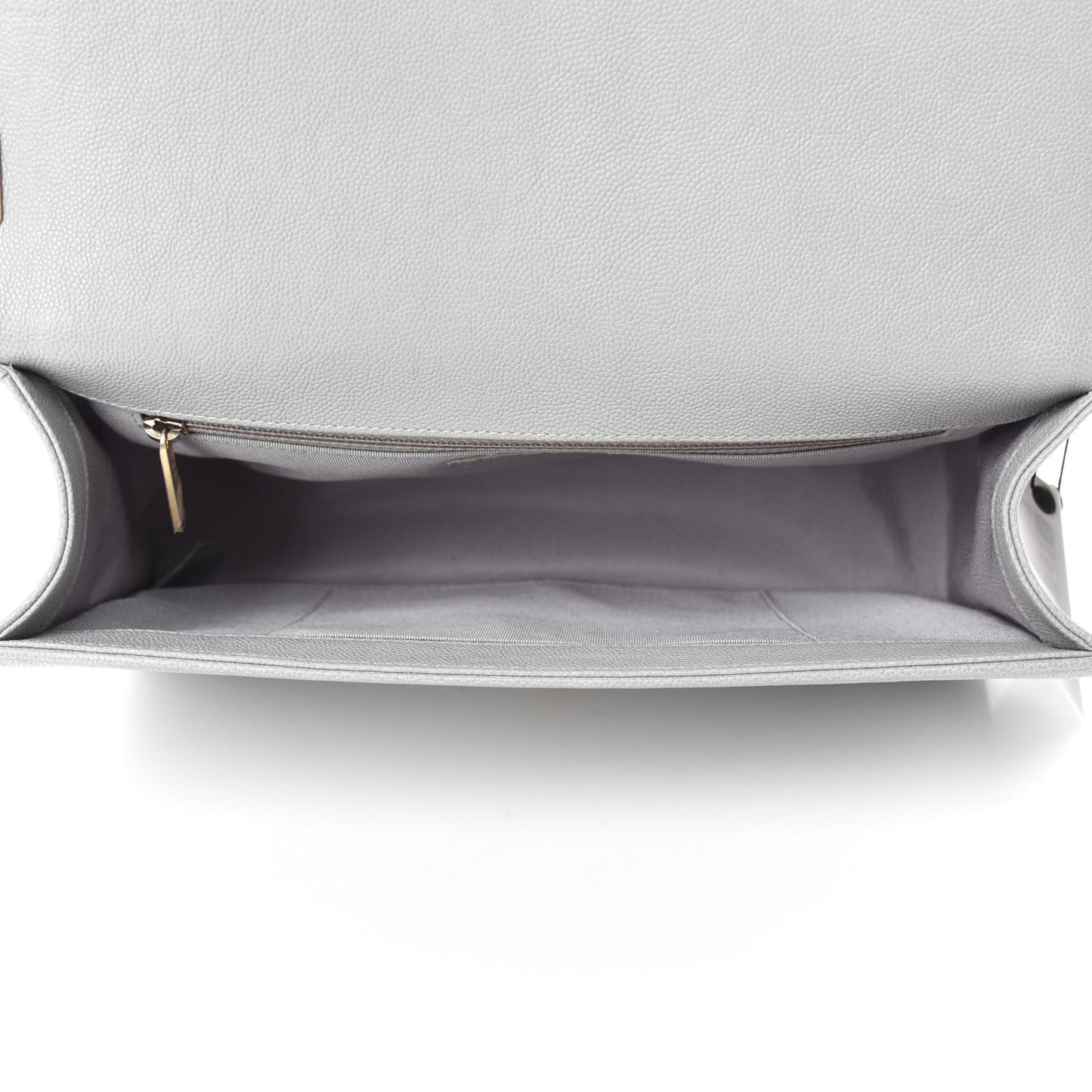 Caviar Quilted New Medium Boy Flap Grey