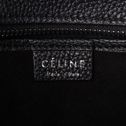 Celine Drummed Calfskin Nano Luggage Black 6 of 11