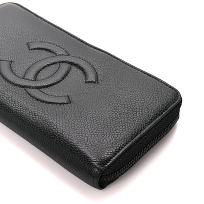 Chanel Caviar Large Timeless CC Zip Around Wallet Black 11 of 11