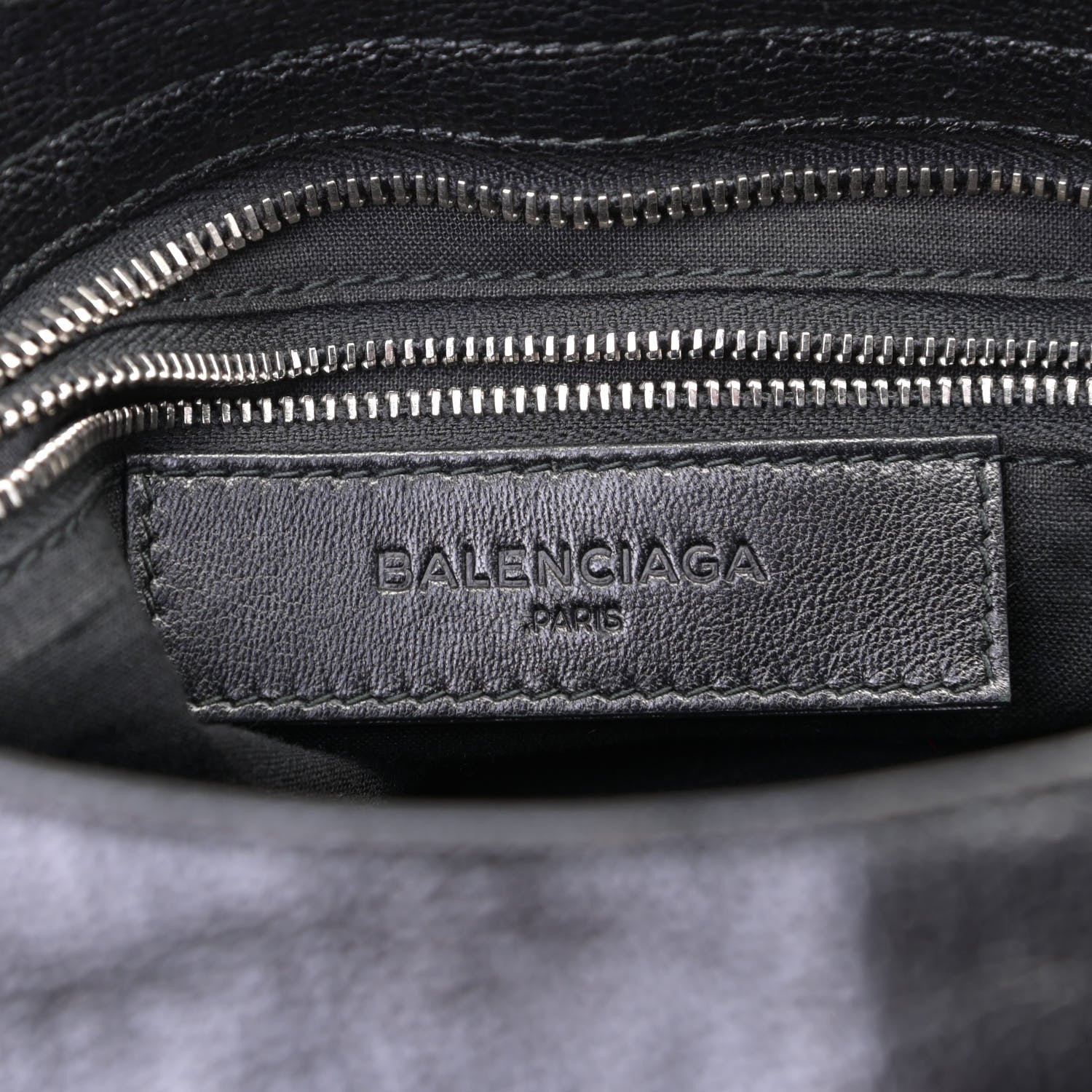 Balenciaga Chevre Silver Metallic Edge Hardware City Black 5 of 5