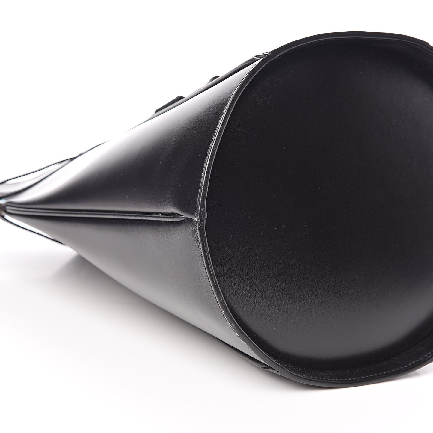 Smooth Calfskin Medium Talitha Bucket Bag Black