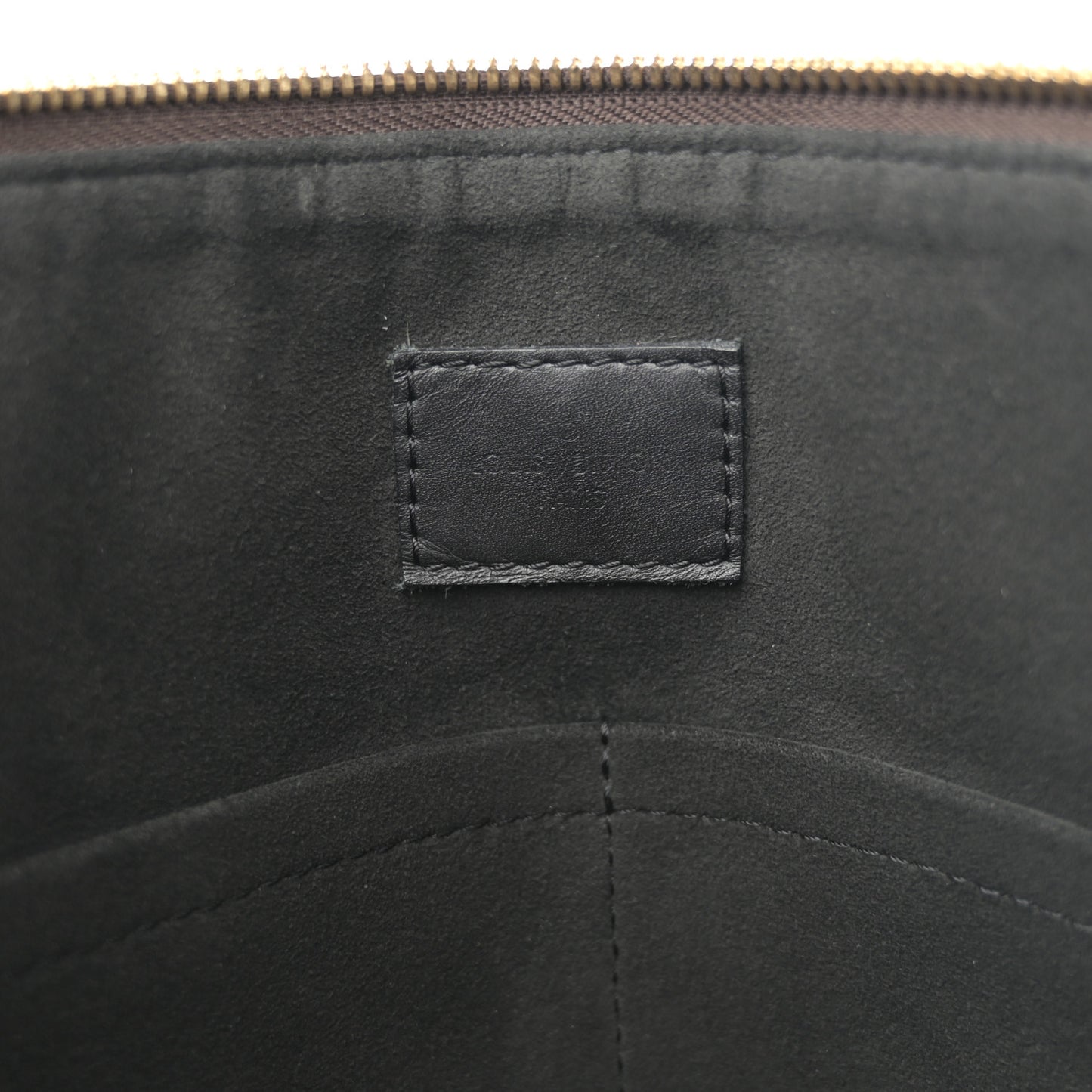 Monogram Flower Zipped Tote MM Black