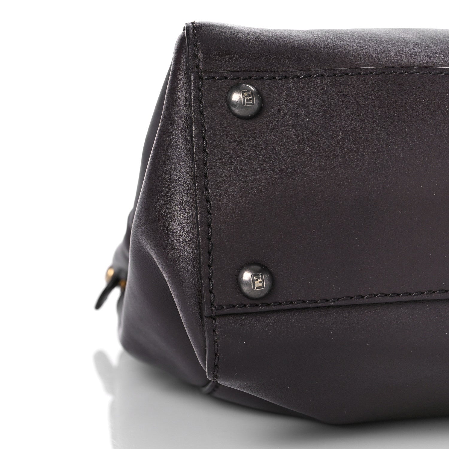 Fendi Vitello Suede Medium Peekaboo Iconic Satchel Ametista 8 of 10