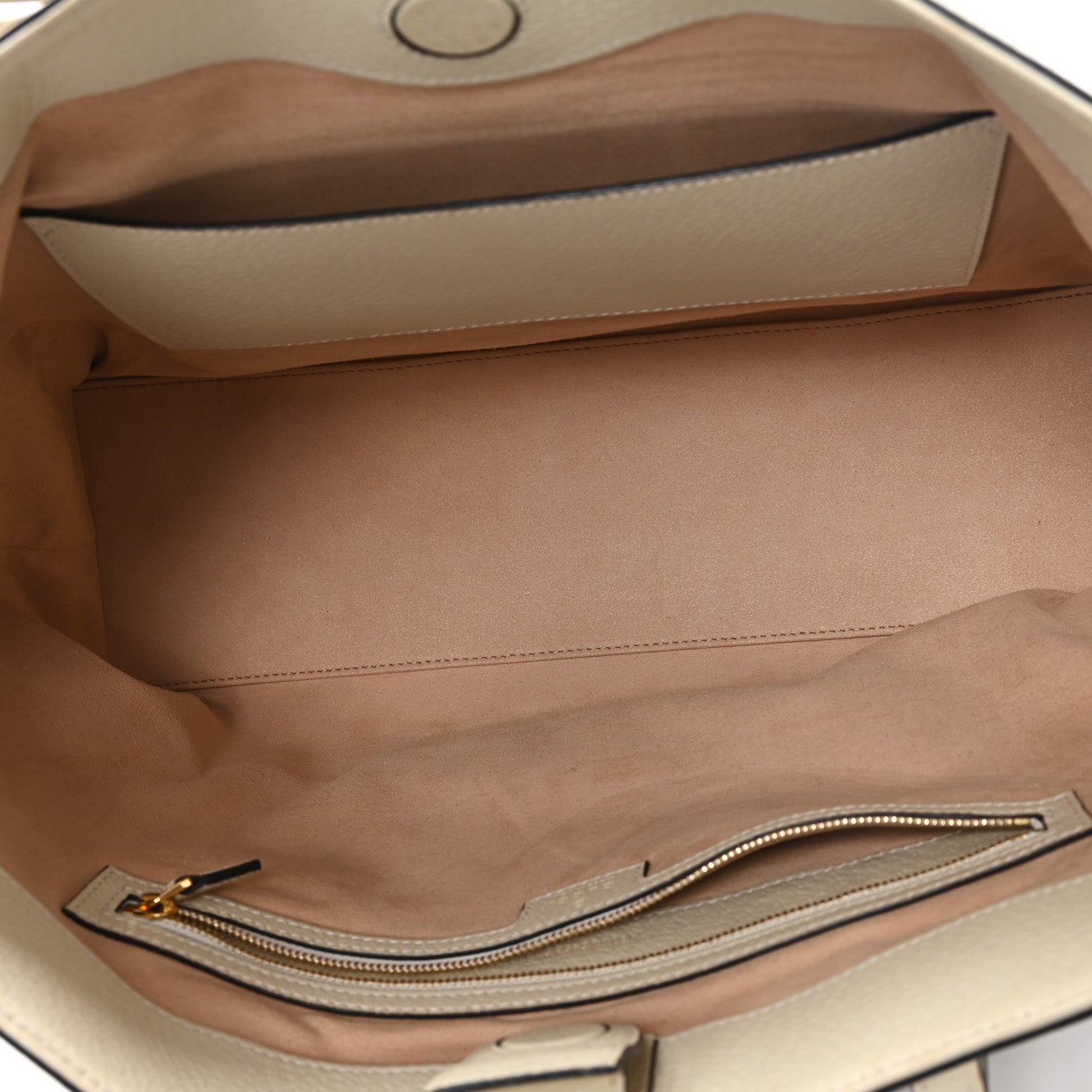 Gucci GG Supreme Monogram Textured Dollar Calfskin Web Medium Ophidia Shopping Tote Beige Ebony Mystic White 5 of 9